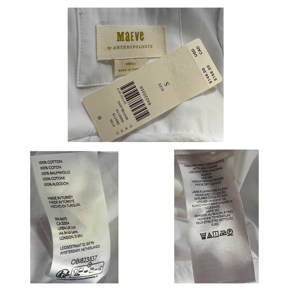 Anthropologie Flutter Sleeve Babydoll Dress S - Picture 10 of 10